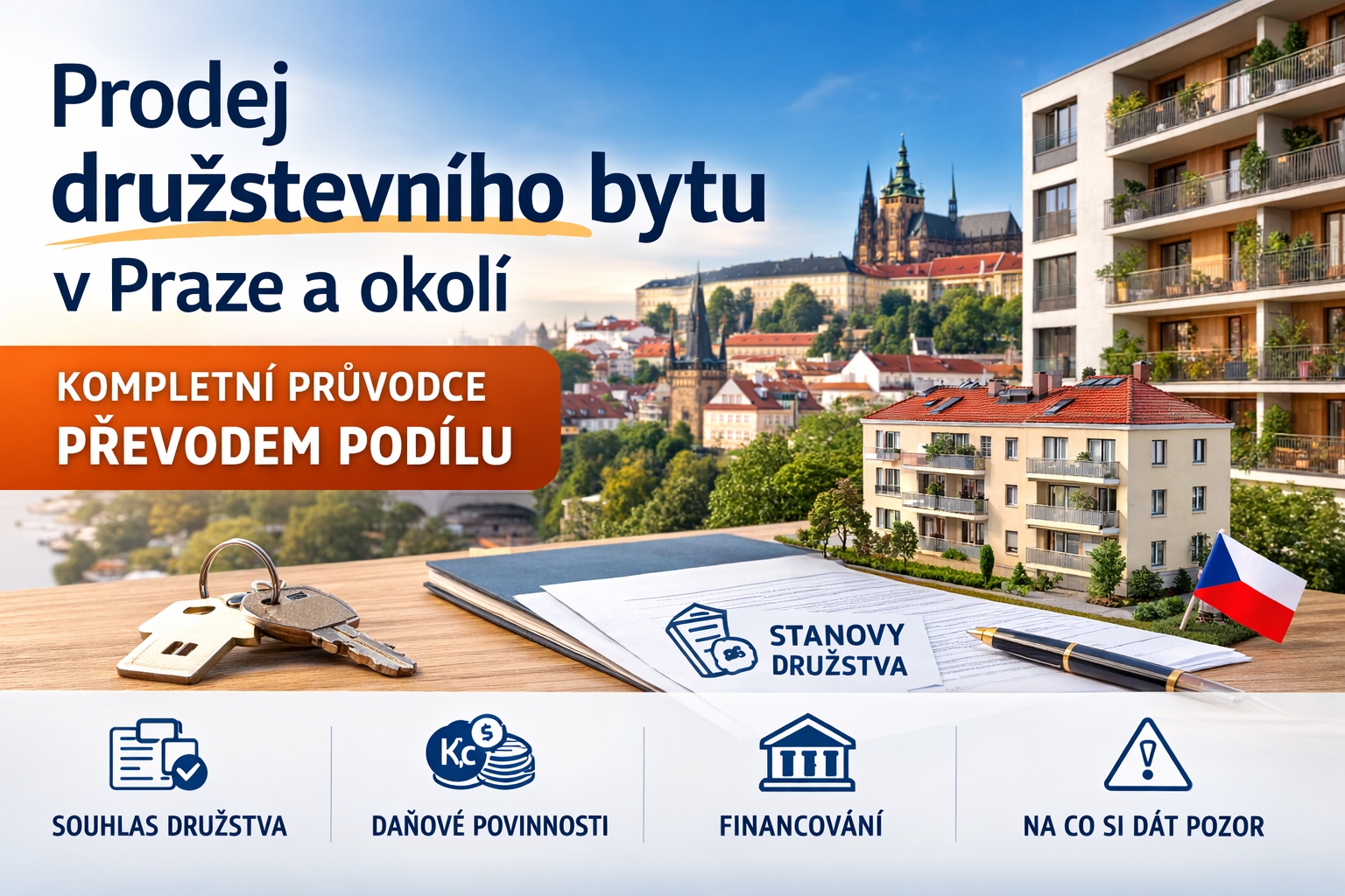 Prodej družstevního bytu v Praze a okolí: Kompletní průvodce převodem družstevního podílu